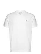 Classic Fit Jersey V-Neck T-Shirt Polo Ralph Lauren White