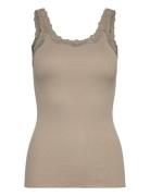 Rwbabette Silk Sl Deep Back Lace To Rosemunde Khaki