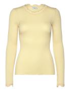 Silk T-Shirt W/ Lace Rosemunde Yellow