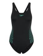 Womens Placement Muscleback Speedo Black