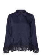 Cedarsbbelaina Blouse Bruuns Bazaar Navy