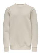 Osjceres Crew Neck Swt Noos ONLY & SONS Cream