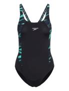 Womens Hyperboom Splice Muscleback 1 Pc Speedo Black