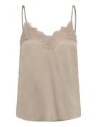 Rmwpenelope Sl Strap Top RM By Rosemunde Beige