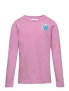 Kim Stacked Logo Junior Long Sleeve WOOD WOOD Pink