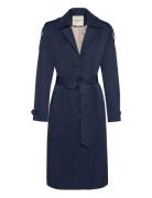 Crrea Trenchcoat Cream Navy