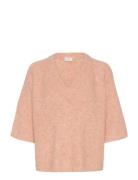 Kaemilie V-Neck Pullover Kaffe 