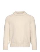 Knitted Cotton Sweater Mango Beige