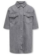 Kogsophie S/S Over Dnm Dress Azg Kids Only Grey