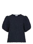 Visophia O-Neck 2/4 Top/Dc Vila Navy
