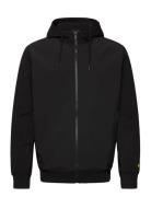 Softshell Hybrid Zip Through Hoodie Lyle & Scott Black