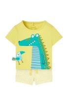 Set Knit Combined Boboli Yellow