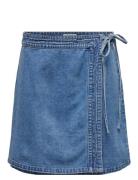 Onlvilla Wrap Tie Skirt Dnm Gua ONLY Blue