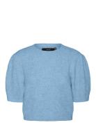 Vmnovah Ss O-Neck Puff Pullover Ga Noos Vero Moda Blue