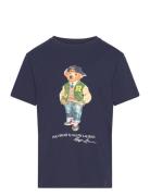 Polo Bear Cotton Jersey Tee Ralph Lauren Kids Blue