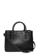 Leather Small Marcy Satchel Lauren Ralph Lauren Black