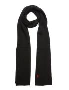 Signature Pony Wool Scarf Polo Ralph Lauren Black