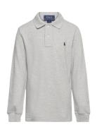 Cotton Mesh Long-Sleeve Polo Shirt Ralph Lauren Kids Grey