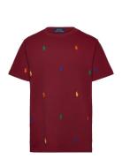 Polo Pony Cotton Mesh Tee Ralph Lauren Kids Burgundy