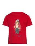 Polo Bear Cotton Jersey Tee Ralph Lauren Kids Red