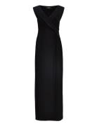 Jersey Off-The-Shoulder Gown Lauren Ralph Lauren Black