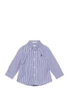 Striped Cotton Poplin Shirt Ralph Lauren Baby Blue