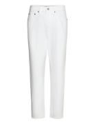 High-Rise Relaxed Straight Crop Jean Polo Ralph Lauren White