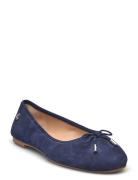 Jayna Suede Flat Lauren Ralph Lauren Navy