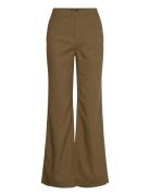 Canvas Wide-Leg Pant Lauren Ralph Lauren Khaki