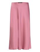 Satin Charmeuse Midi Skirt Lauren Ralph Lauren Pink