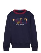 Corduroy-Logo Fleece Sweatshirt Ralph Lauren Kids Navy