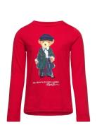 Polo Bear Cotton Jersey Long-Sleeve Tee Ralph Lauren Kids Red