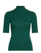 Stretch Jersey Turtleneck Lauren Ralph Lauren Green