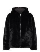 Reversible Quilted & Faux-Fur Coat Lauren Ralph Lauren Black