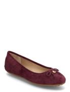 Jayna Suede Driver Flat Lauren Ralph Lauren Burgundy