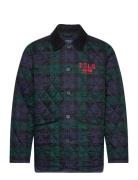 Logo Plaid Barn Coat Polo Ralph Lauren Green