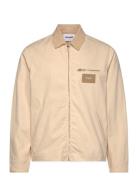 Classic Zip Up Workwear Jacket SIXTH JUNE Beige