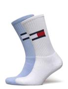 Th Uni Tj Sock 2P Flag Tommy Hilfiger White