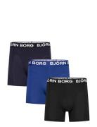 Bamboo Cotton Blend Boxer 3P Björn Borg Navy