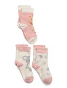 Knitted Socks 3 Pair United Colors Of Benetton Pink