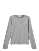 Petriciasy Pointelle Longsleeve Tee Sofie Schnoor Young Grey