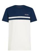 Monotype Colourblock Tee Tommy Hilfiger Navy