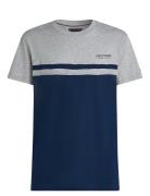 Monotype Colourblock Tee Tommy Hilfiger Grey