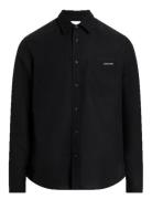 Linen Cotton Shirt Calvin Klein Jeans Black