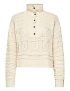 Pointelle Knitted Sweater Lexington Clothing Cream