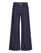 Wideleg Jeans With Pockets Rinse Wash Mango Blue