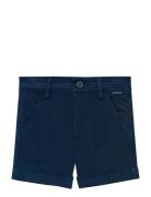 Satin Bermuda Shorts Boboli Navy