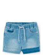 Knit Denim Bermuda Shorts Boboli Blue