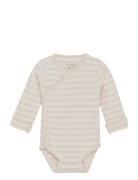 Wrap Body Ls Rib Fixoni Cream