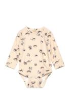 Body L/S Printed Petit Piao Beige